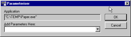 Main Parameteriser Dialog